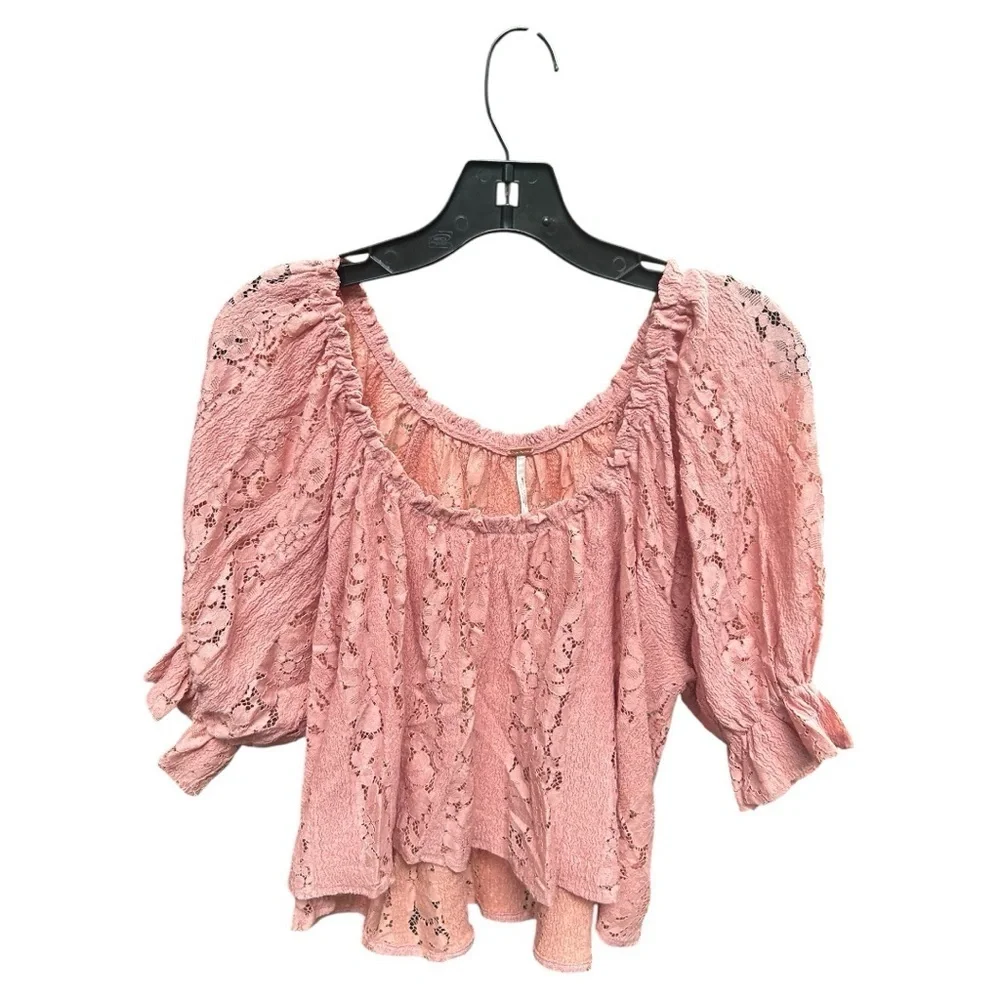 NWOT Free People Women's Stacey Convertible Lace Crop Top